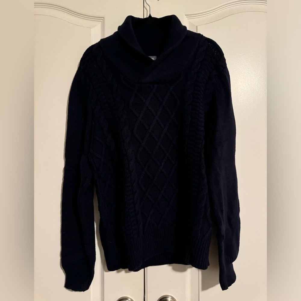 Bonobos Men’s Cable Knit Sweater - Navy